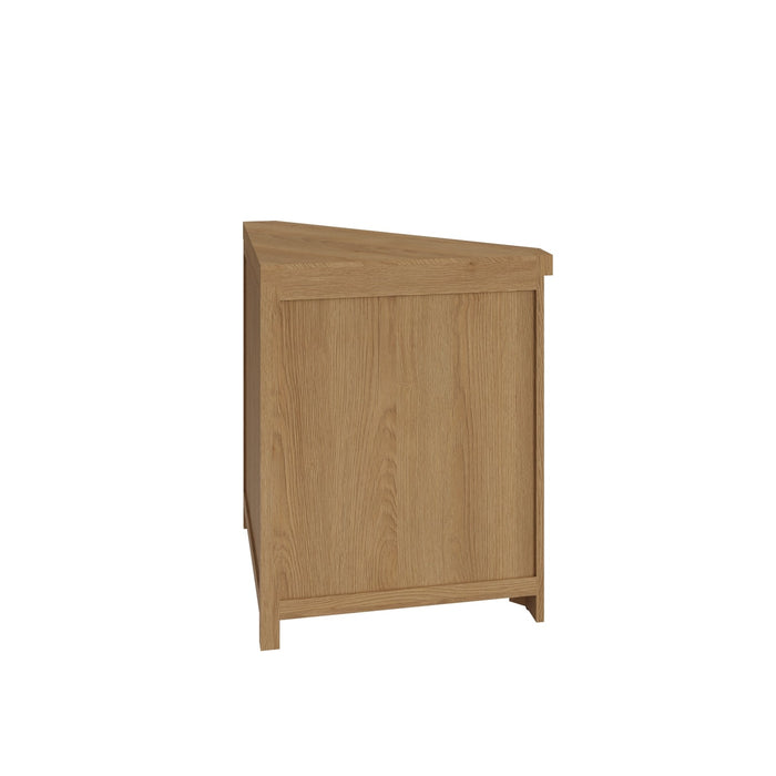 Country Oak Corner Cabinet