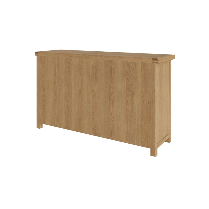 Country Oak Sideboard 2 Door, 6 Drawer