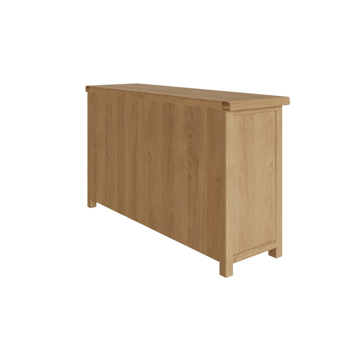 Country Oak Sideboard 2 Door, 6 Drawer