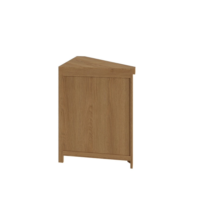 Country Oak Corner Cabinet