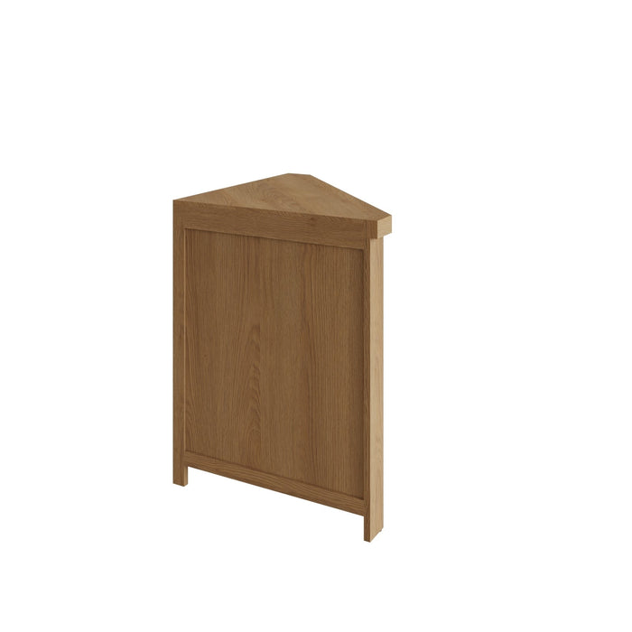 Country Oak Corner Cabinet