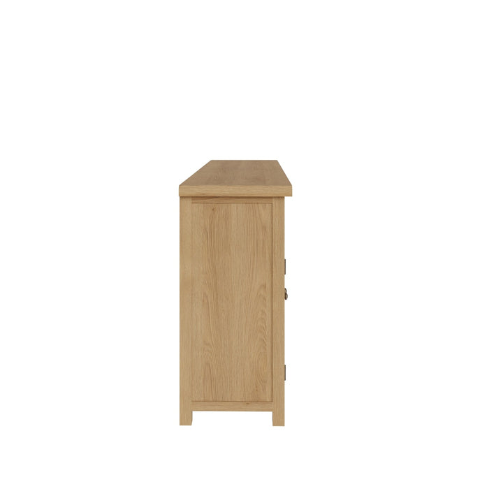 Country Oak Sideboard 4 Door, 3 Drawer