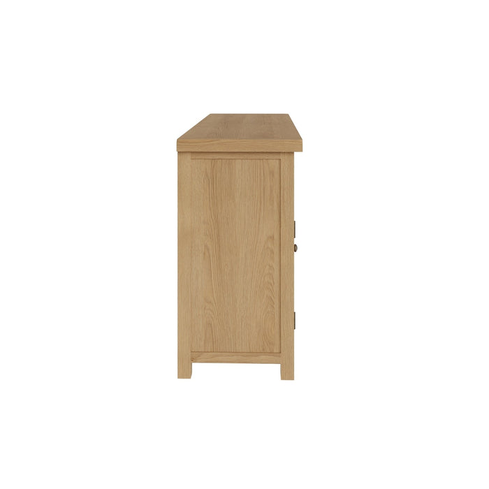 Country Oak Sideboard 2 Door, 6 Drawer