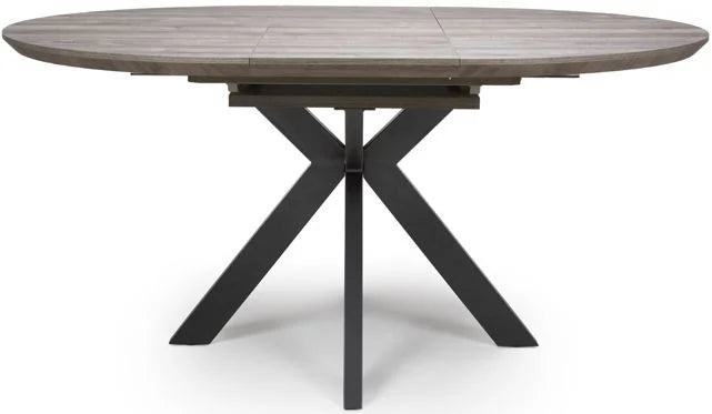 New York Extending Round Dining Table 120cm - Grey