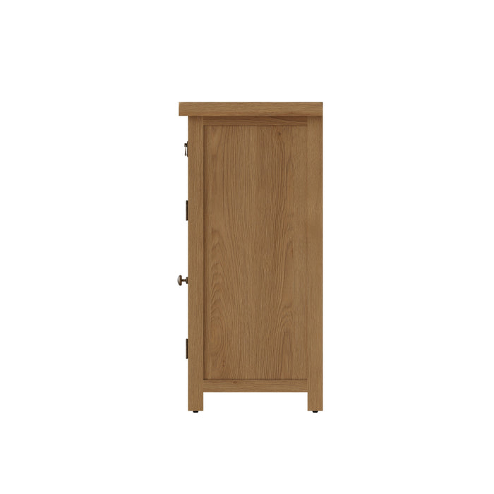 Country Oak Sideboard 4 Door, 3 Drawer