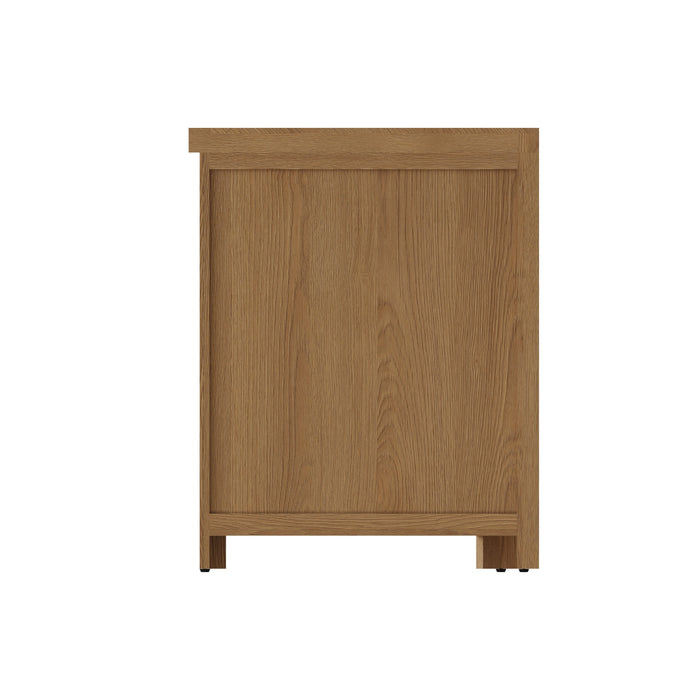 Country Oak Corner Cabinet