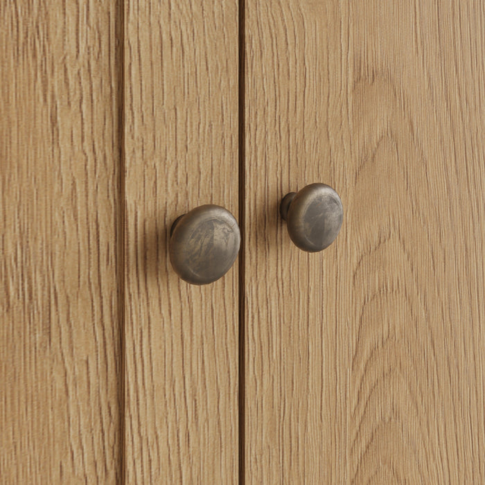 Country Oak Corner Cabinet