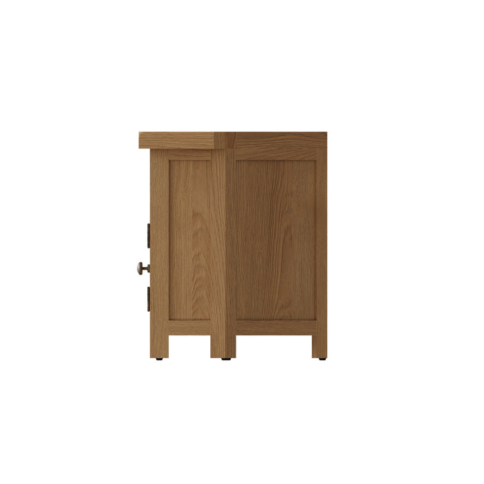 Country Oak Corner TV Unit