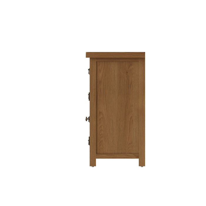 Country Oak Sideboard 2 Door, 6 Drawer