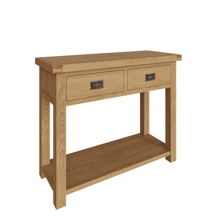 Country Oak Console Table Medium