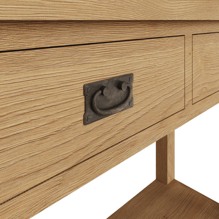 Country Oak Console Table Medium