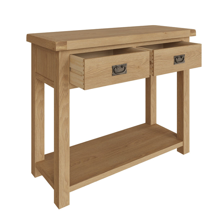 Country Oak Console Table Medium