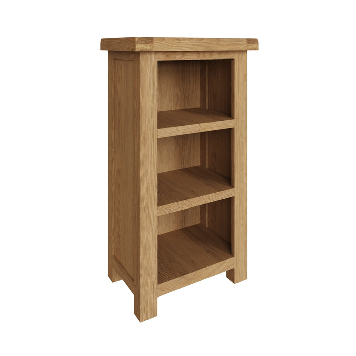 Country Oak Bookcase Narrow