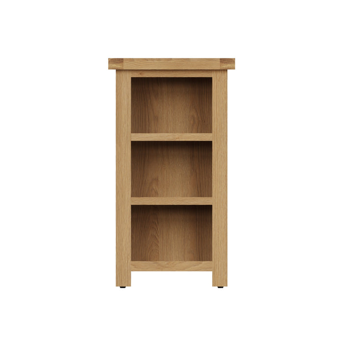 Country Oak Bookcase Narrow