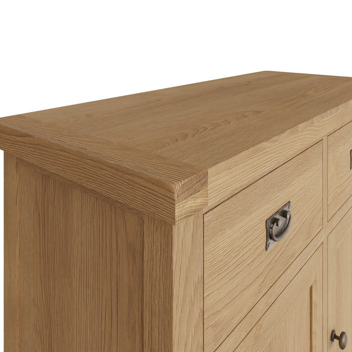 Country Oak Sideboard 2 Door, 2 Drawer