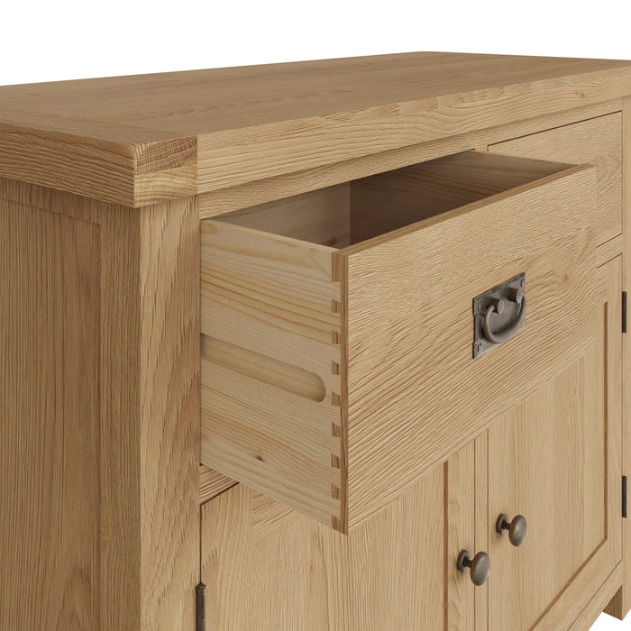 Country Oak Sideboard 2 Door, 2 Drawer