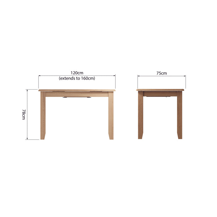 Gallery Oak 1.2 Extending Table