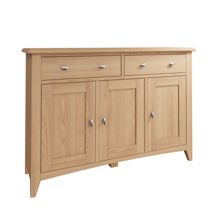 Gallery Oak 2 Drawer 3 Door Sideboard