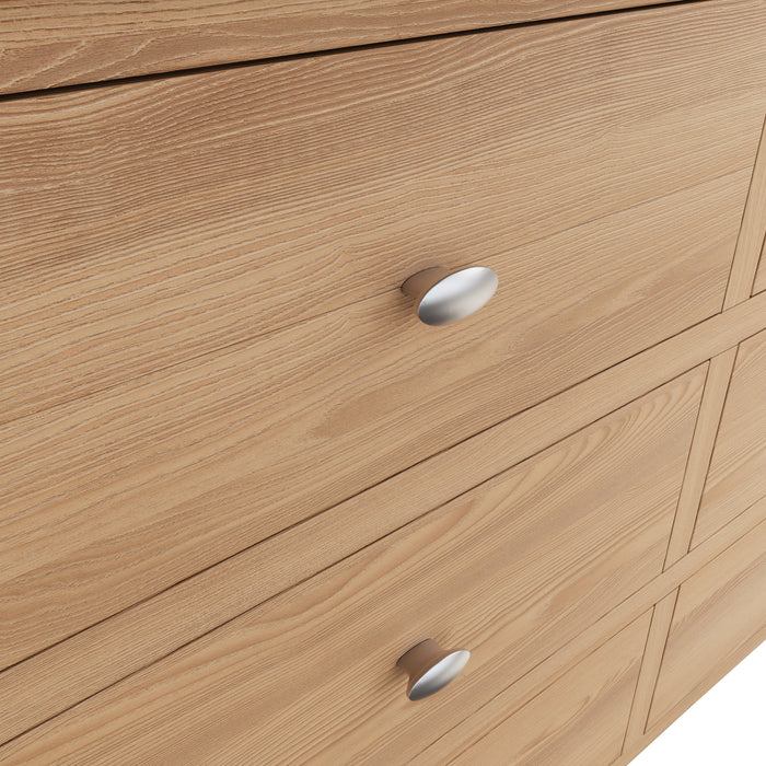 Gallery Oak 6 Drawer Chest