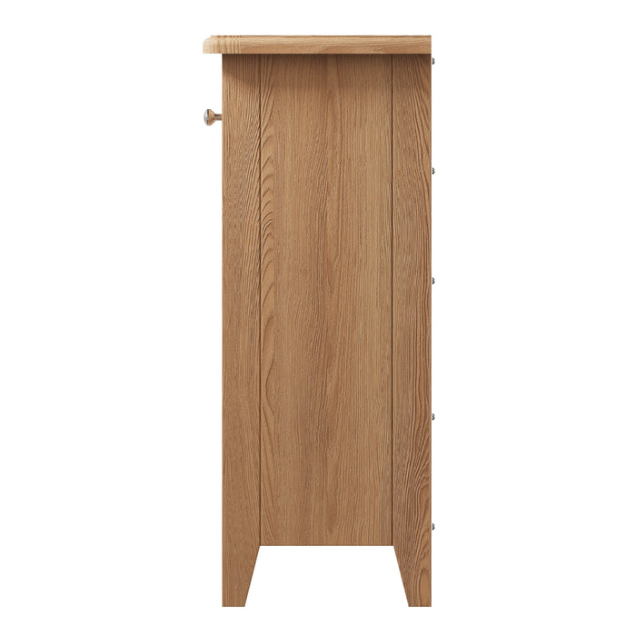 Gallery Oak 3 Drawer 6 Basket Cabinet