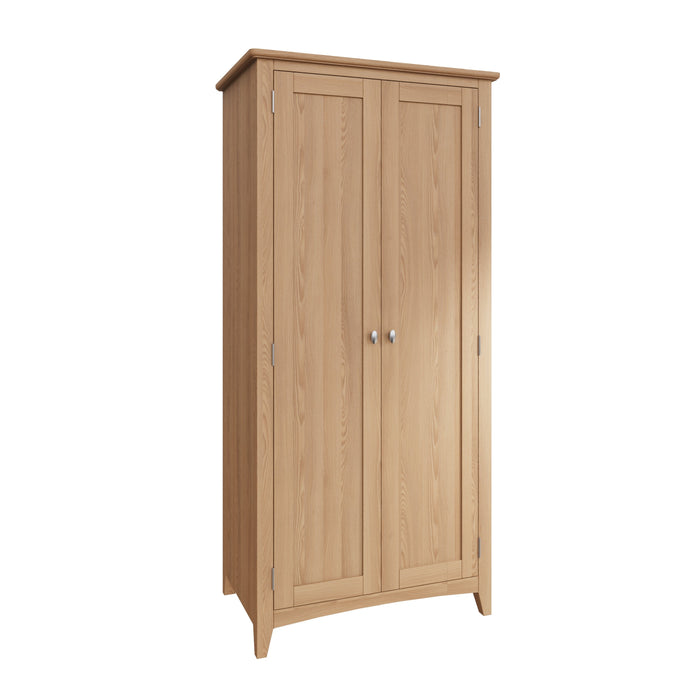 Gallery Oak 2 Door Full Hanging Wardrobe