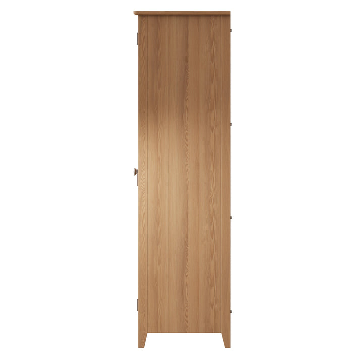 Gallery Oak 2 Door Full Hanging Wardrobe