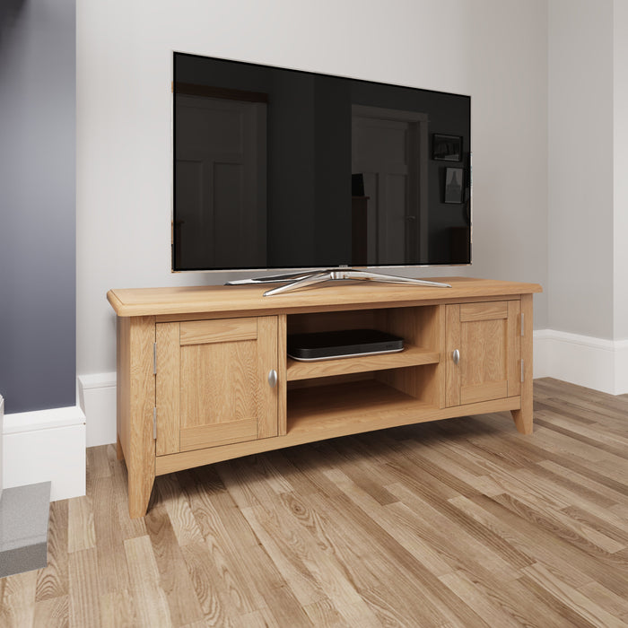 Gallery Oak Large TV Unit