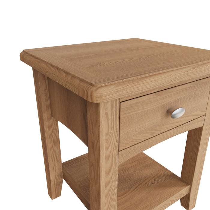 Gallery Oak 1 Drawer Lamp Table