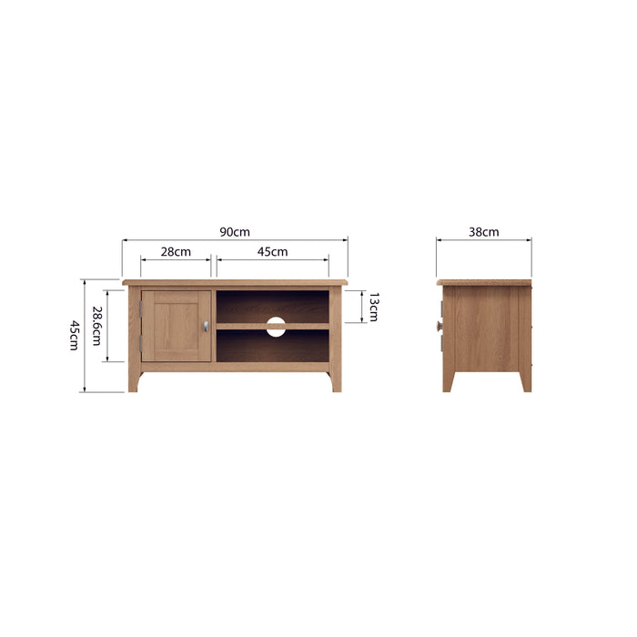 Gallery Oak TV Unit