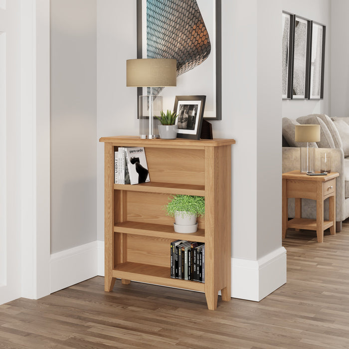 Gallery Oak Small Wide Bookcase