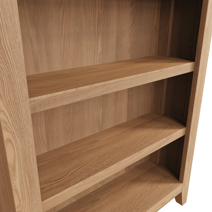 Gallery Oak Small Wide Bookcase