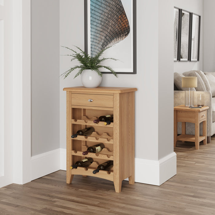 Gallery Oak Wine Cabinet