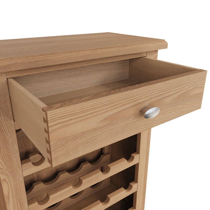 Gallery Oak Wine Cabinet