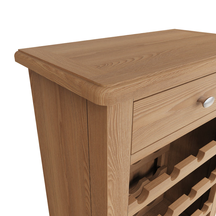 Gallery Oak Wine Cabinet
