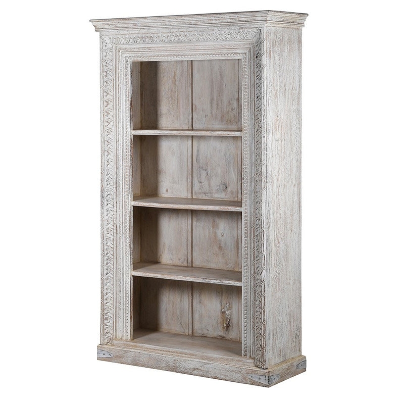Yamuna Salt Carved Bookshelf
