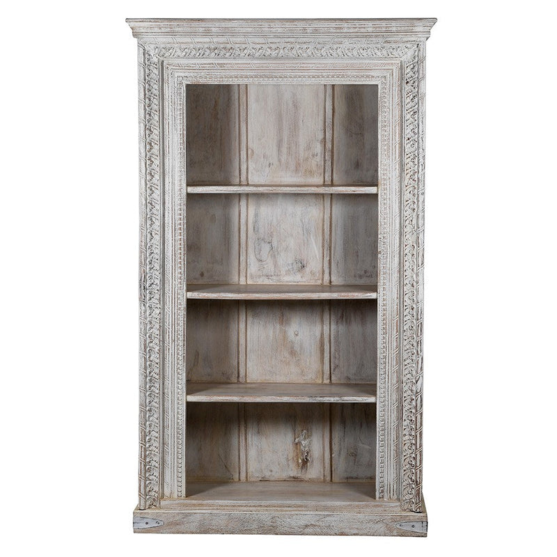 Yamuna Salt Carved Bookshelf