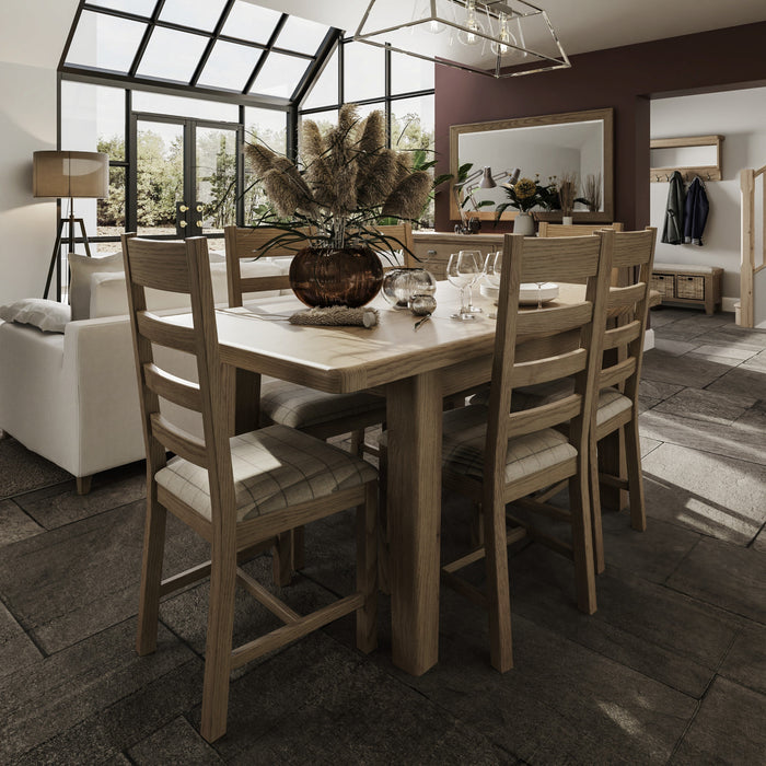 Weathered Oak 1.3m Extending Table