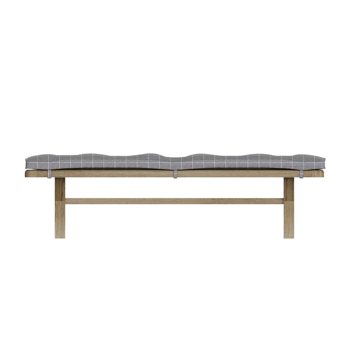 Weathered Oak 2m Cross Leg Dining Bench