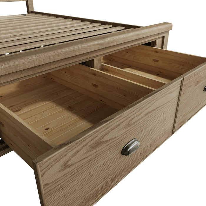 Weathered Oak Bed (Multiple Options)