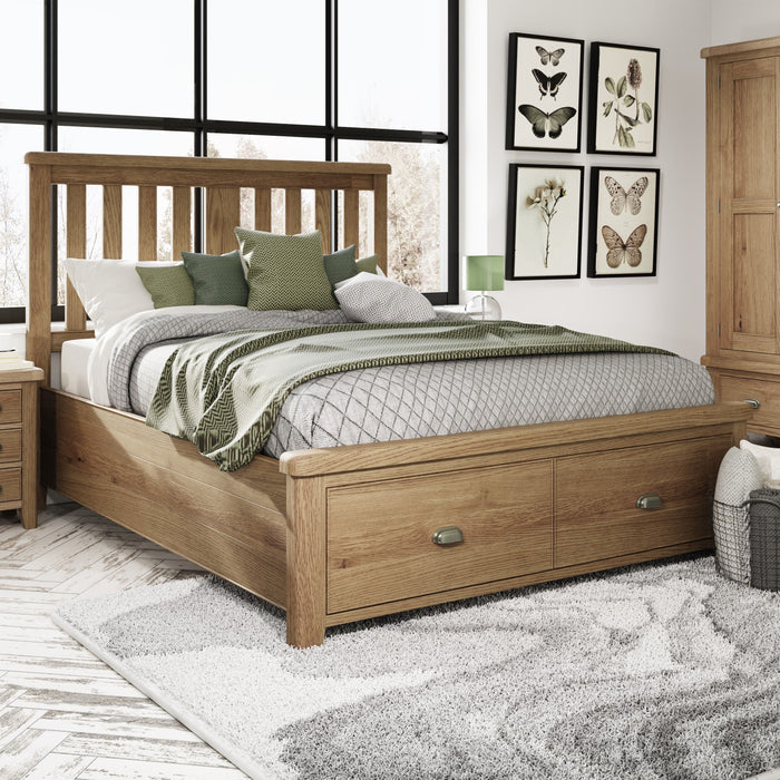 Weathered Oak Bed (Multiple Options)