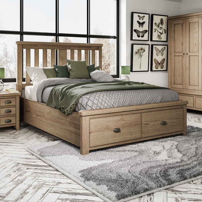 Weathered Oak Bed (Multiple Options)