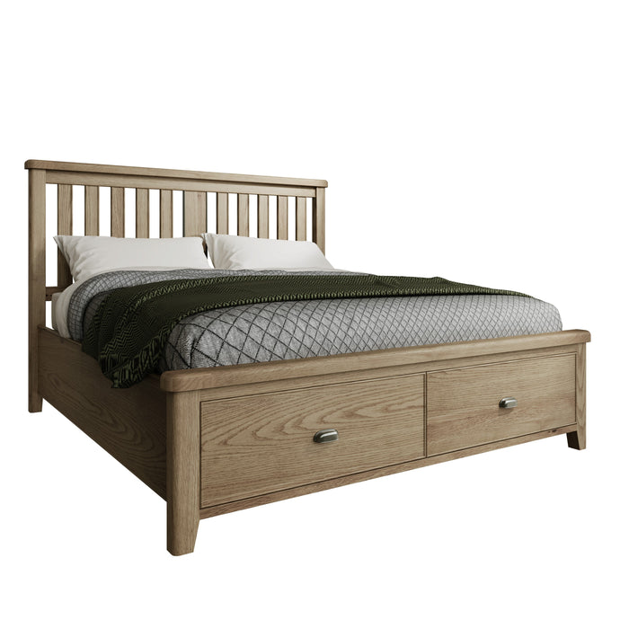 Weathered Oak Bed (Multiple Options)