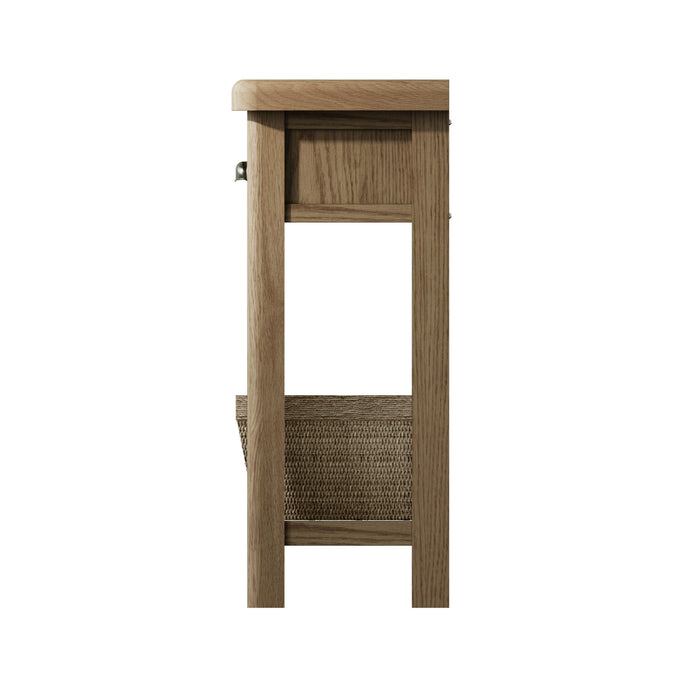 Weathered Oak Console Table