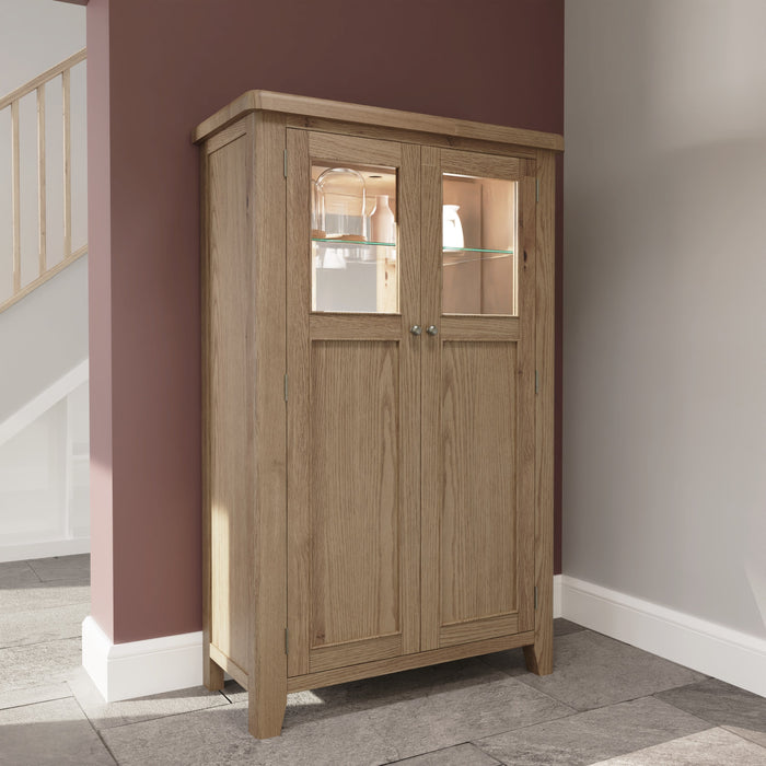 Weathered Oak Drinks Cabinet