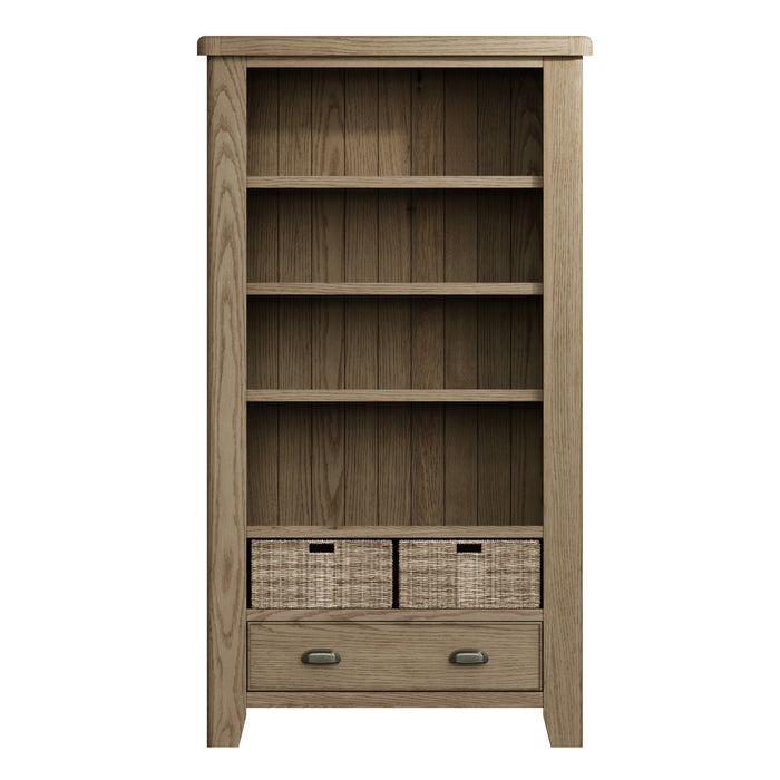 Weathered Oak Large Bookcase