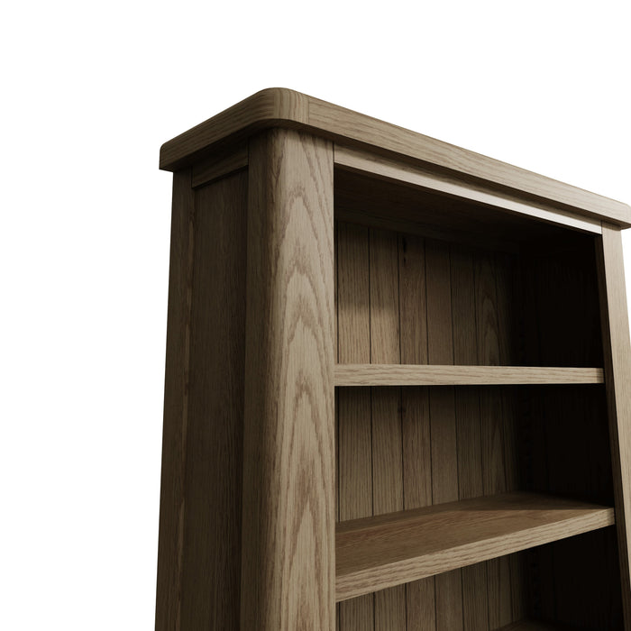 Weathered Oak Large Bookcase