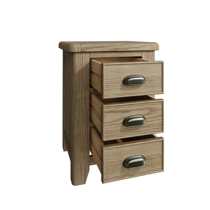 Weathered Oak Large Bedside Cabinet