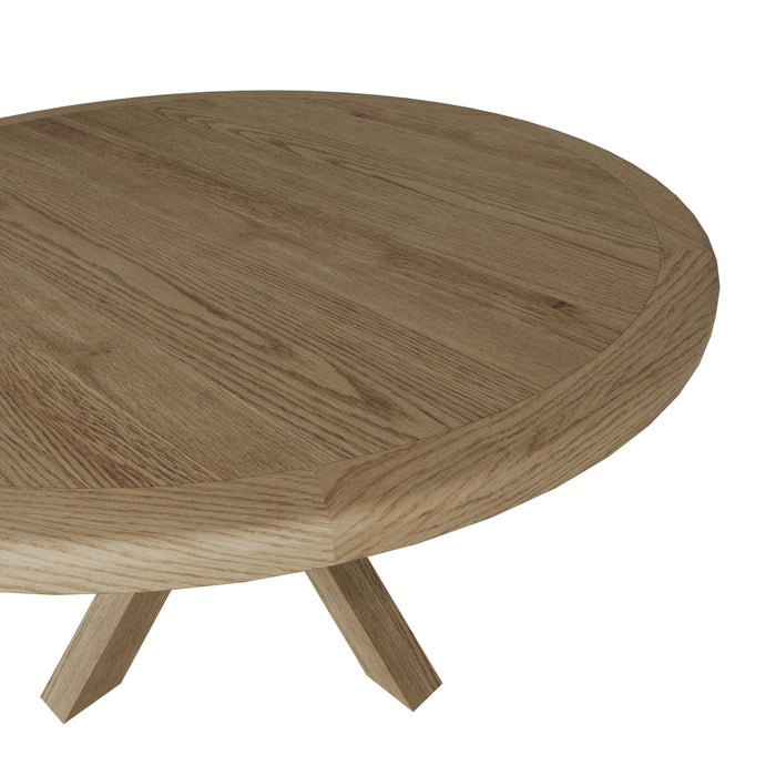 Weathered Oak Large Round Dining Table