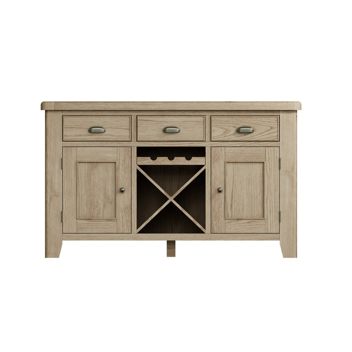 Weathered Oak Large Sideboard