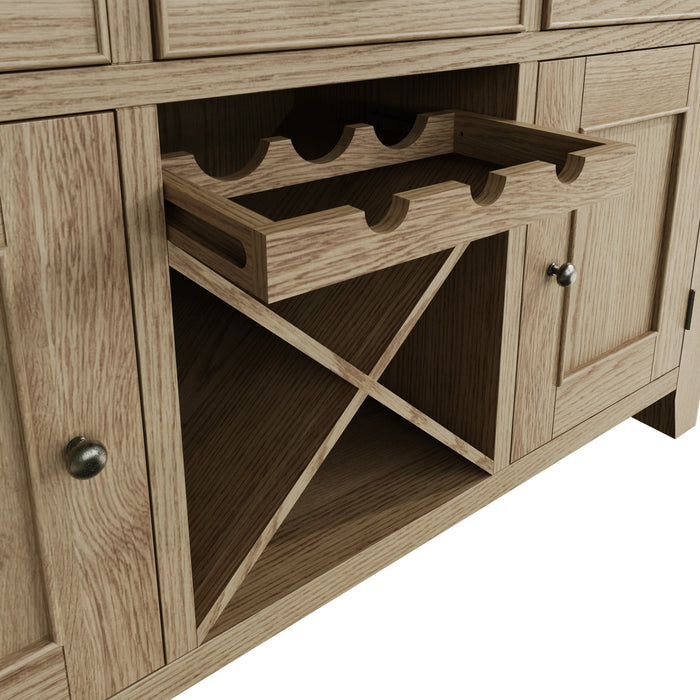 Weathered Oak Large Sideboard